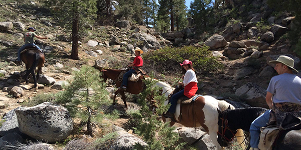 Base Camp pack trip into the Eastern Sierra near Bridgeport CA by Leavitt Meadows Pack Station